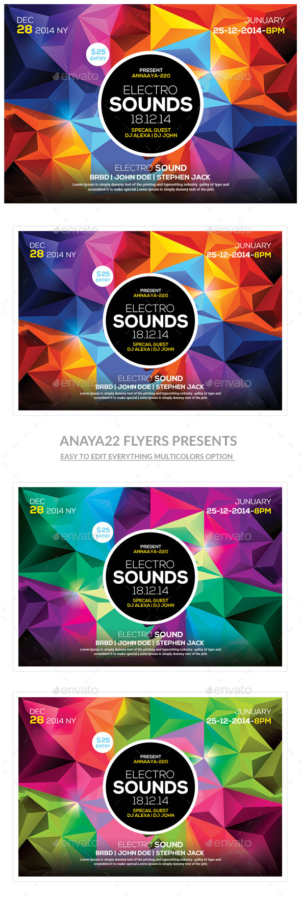 Futuristic Flyer Template - Clubs & Parties Events