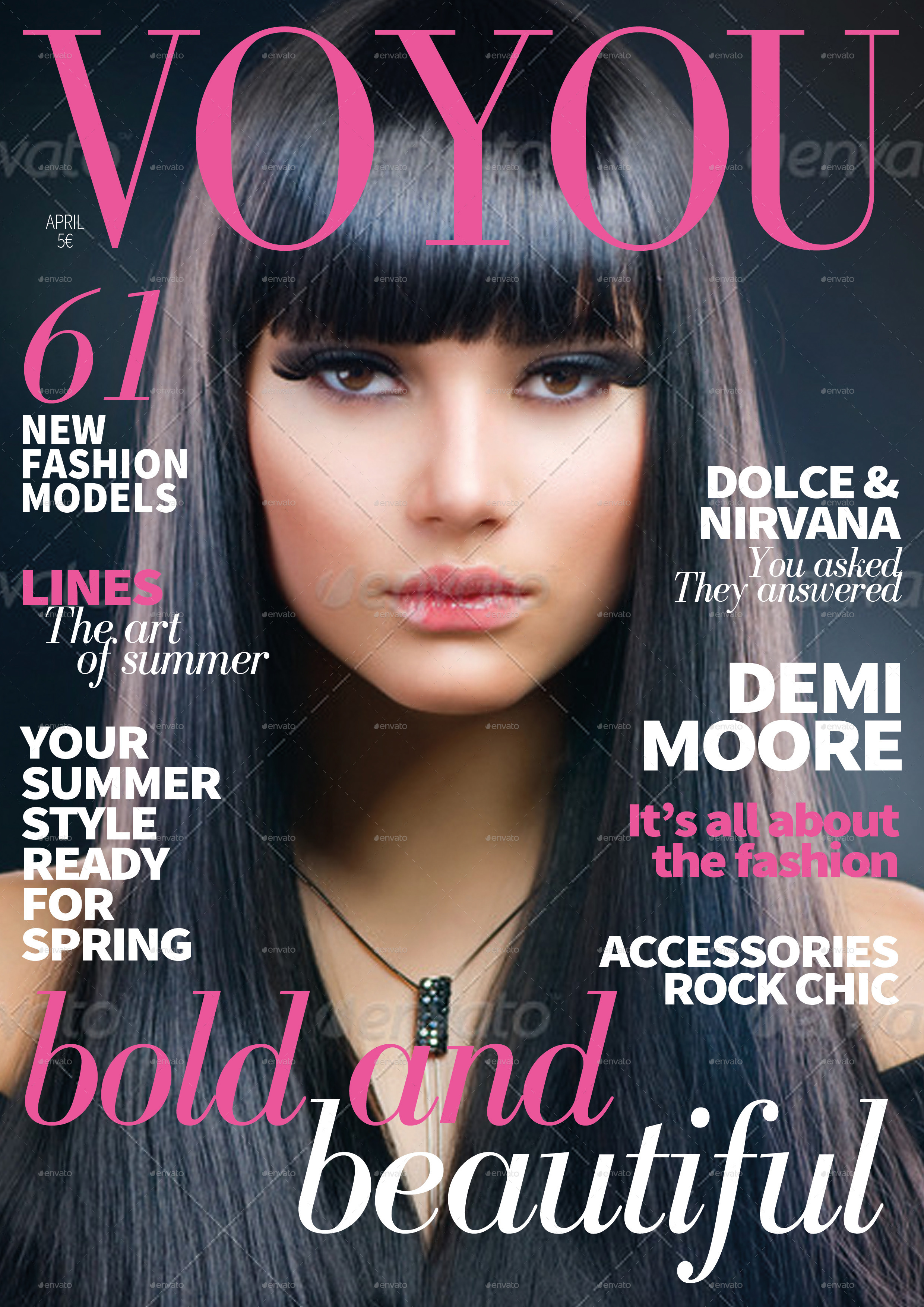 Free Magazine Cover Template