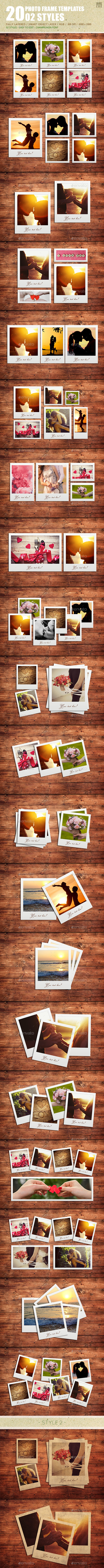 20 Photo Frame Templates - 02 Styles - Miscellaneous Photo Templates