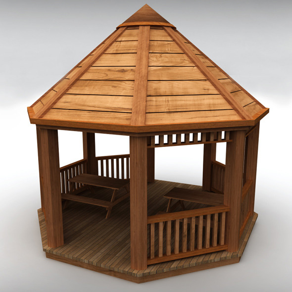 Garden gazebo - 3Docean 10216923