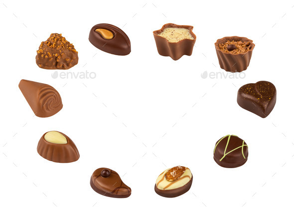 Mixed Chocolates - Stock Photo - Images