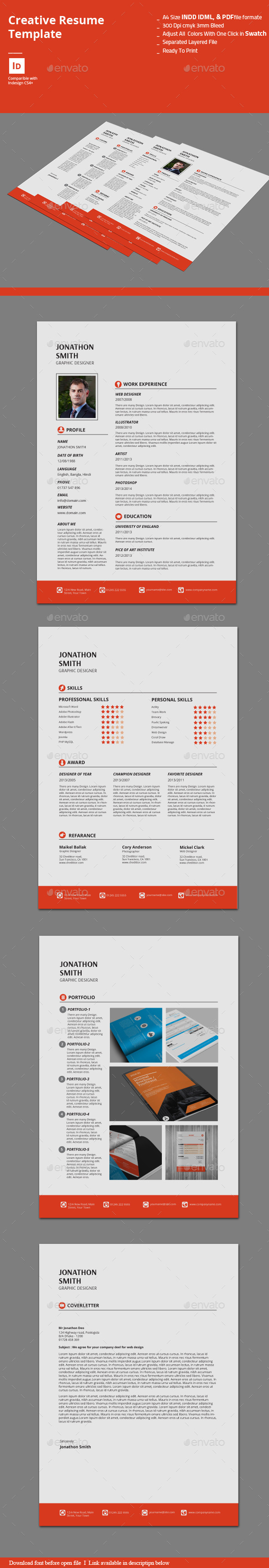 Creative Resume Templates By Alimran24 | Graphicriver