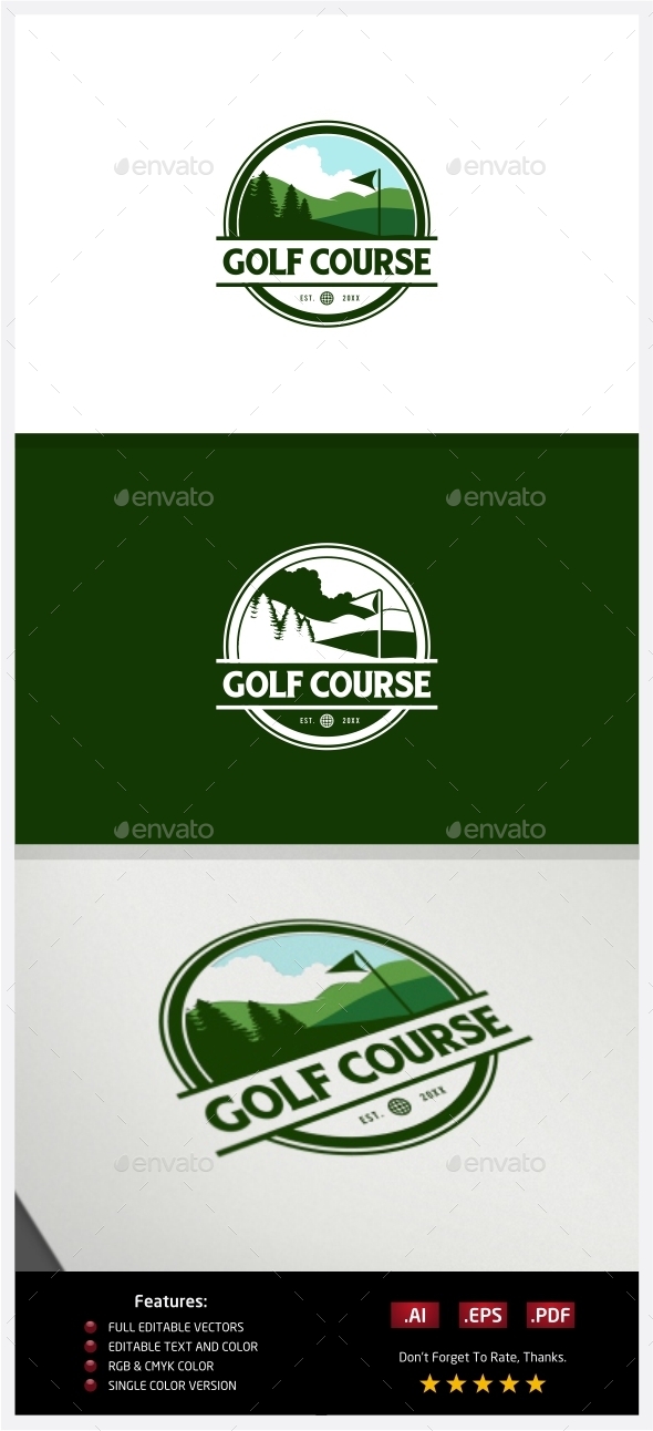 Golf Course Logo - Nature Logo Templates
