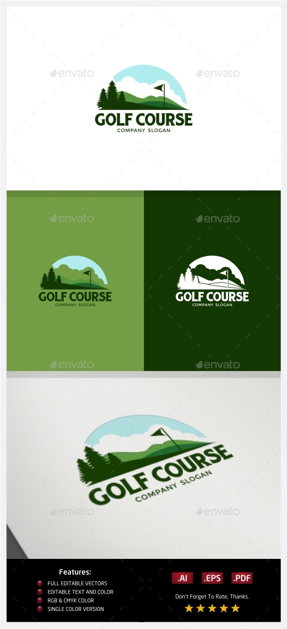 Golf Course Logo - Nature Logo Templates