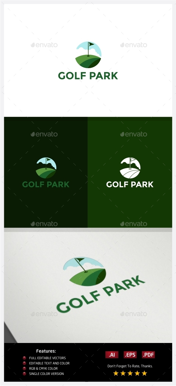 Golf Park Logo - Nature Logo Templates