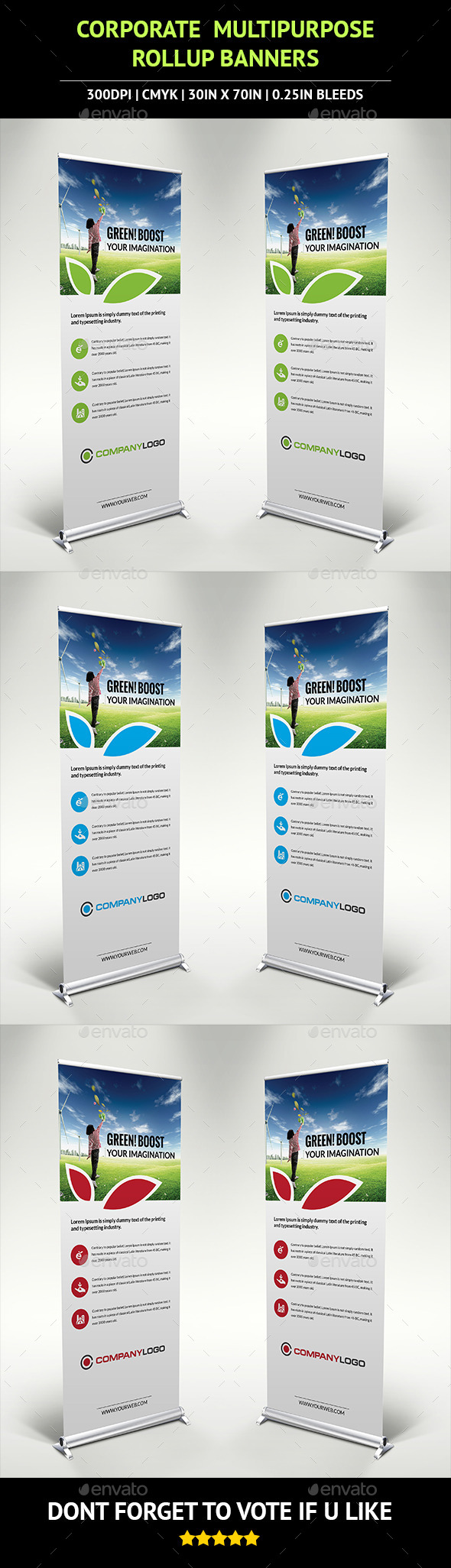 Corporate Rollup Banner v3 - Signage Print Templates