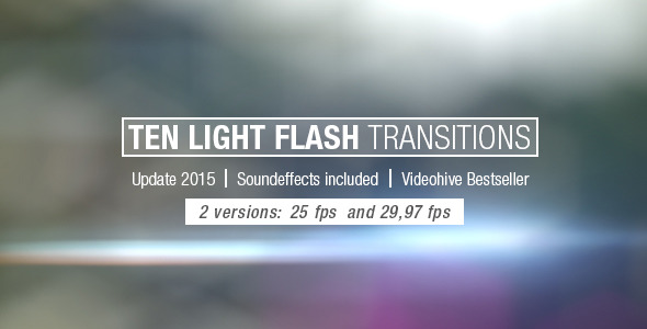 Ten Light Flash Transitions Pack, Motion Graphics | VideoHive