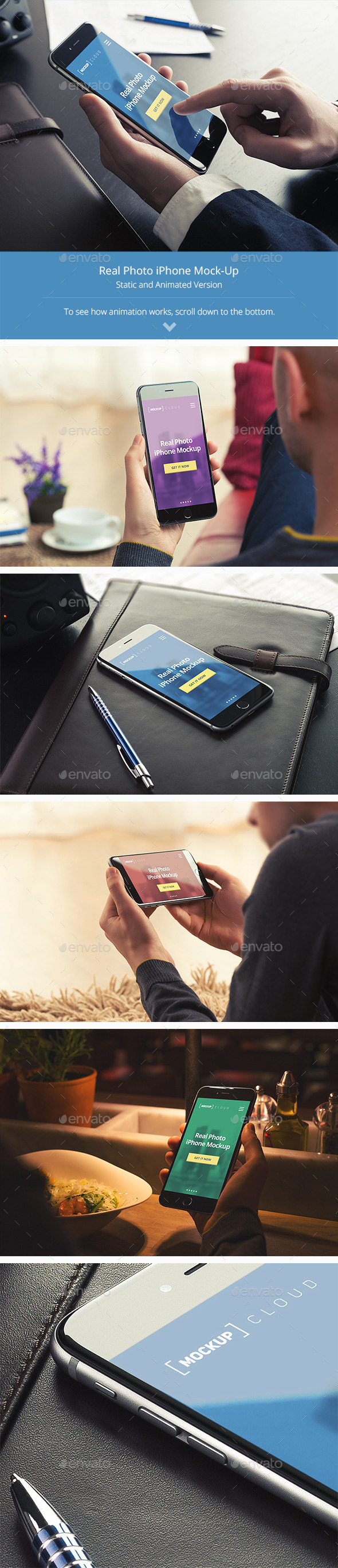 Animated Phone Mock-Up Templates - Mobile Displays