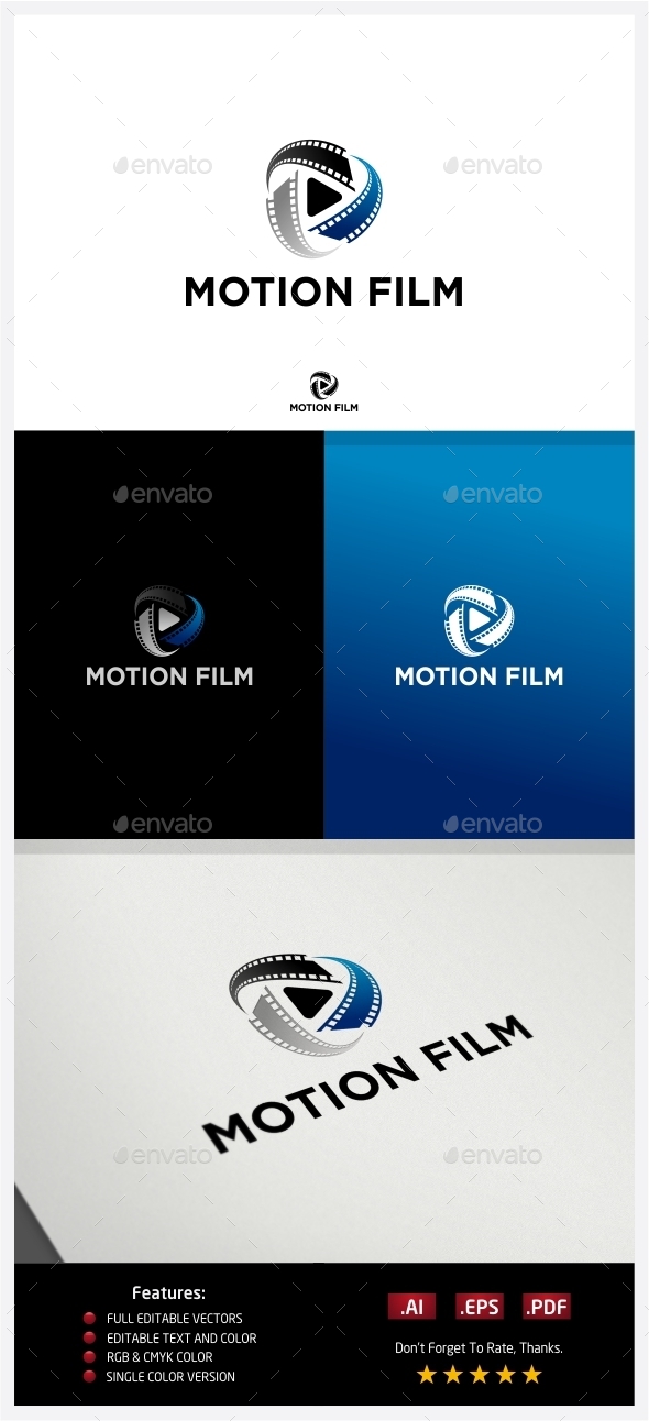 Motion Film Logo - Vector Abstract
