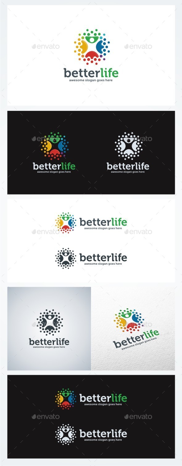 Better Life - Humans Logo Templates