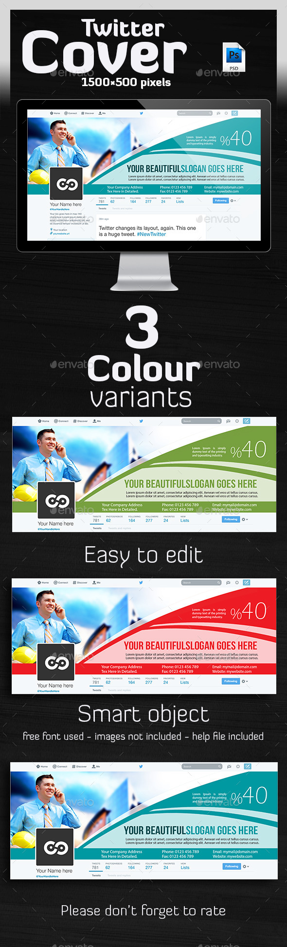 Multipurpose Twitter Header - Twitter Social Media