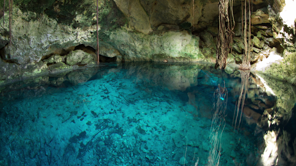 Cenote Crystal Water Sinkhole Mexico 1