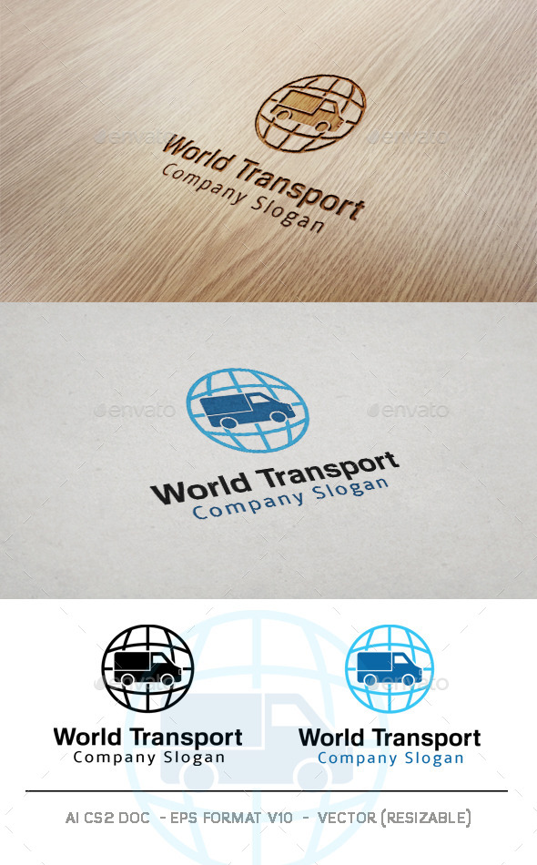 World Transport Logo - Objects Logo Templates