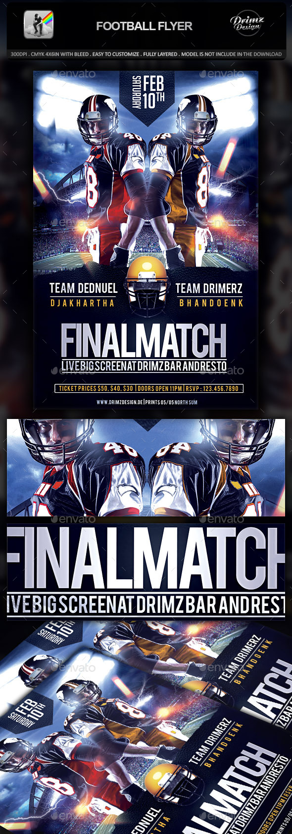 Football Flyer - Events Flyers