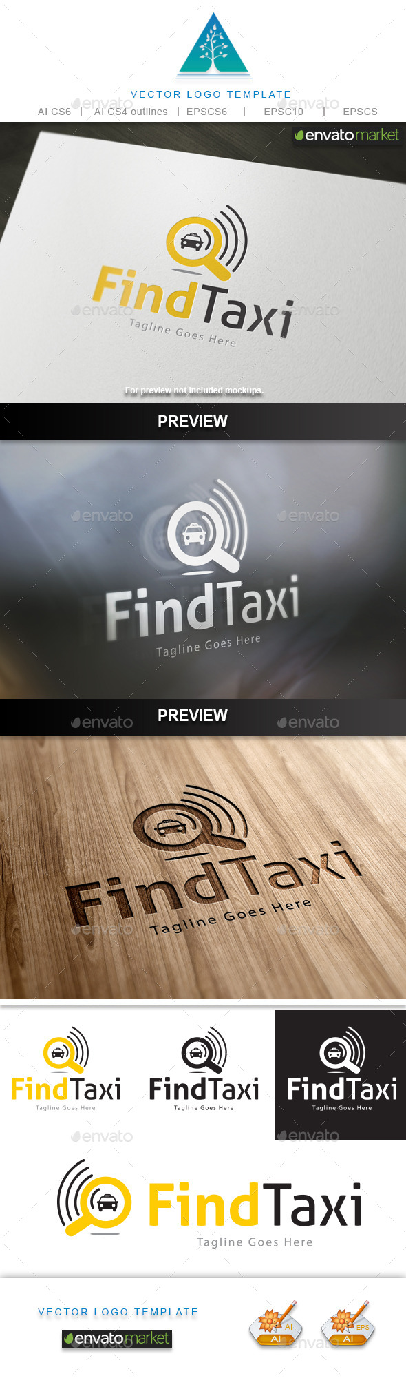 Find Taxi Logo - Symbols Logo Templates