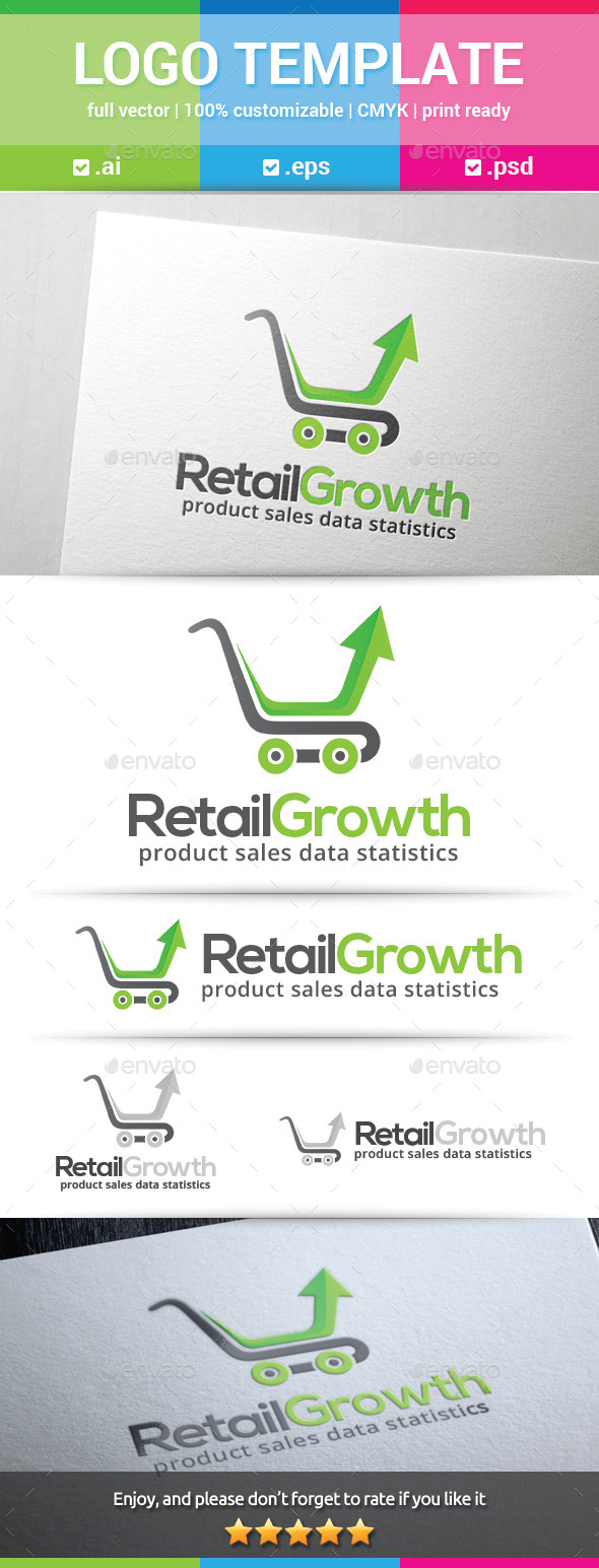 Retail Growth Logo - Objects Logo Templates