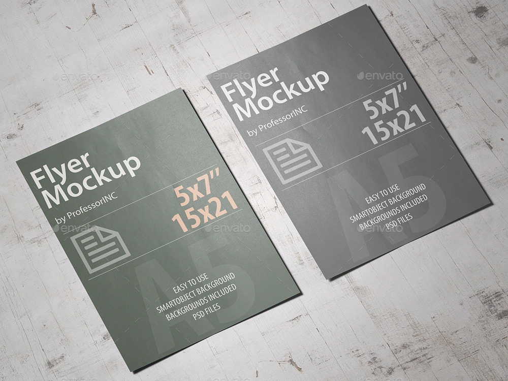 Download A5 Flyer Mockup By Professorinc Graphicriver