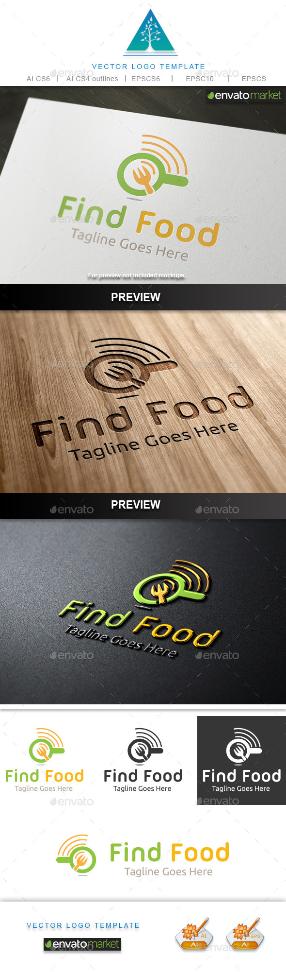 Find Food Logo 2 - Food Logo Templates