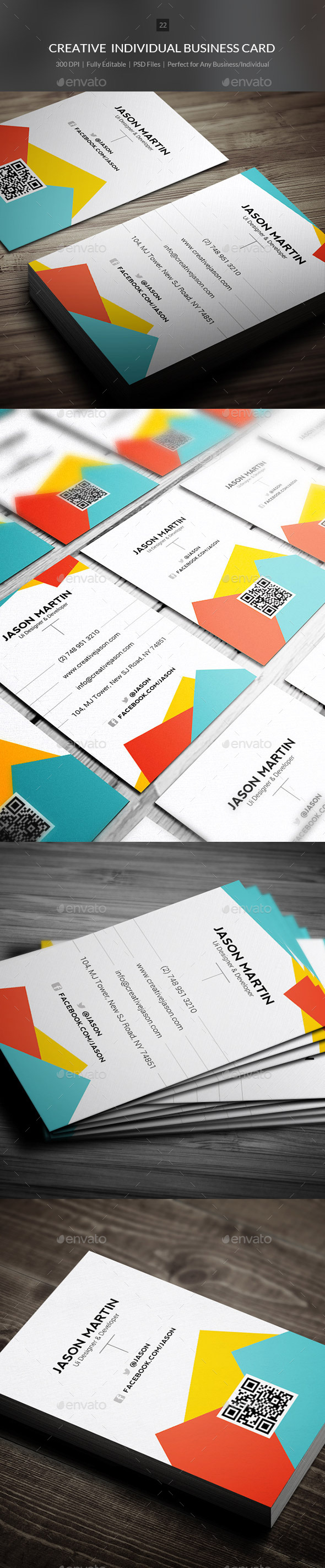 Creative Individual Business Card - 22 - Creative Business Cards
