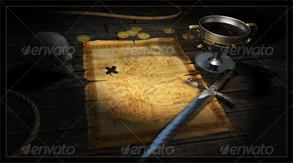 Treasure Map - Scenes Illustrations
