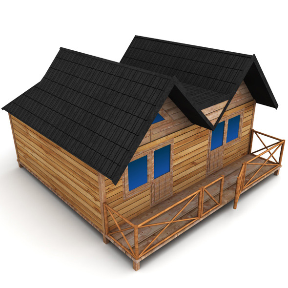 Wooden House Large - 3Docean 10236887