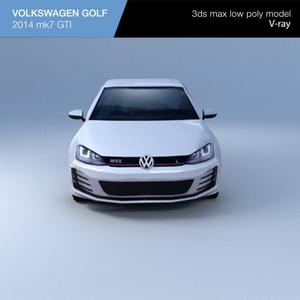 VW GOLF hatchback - 3Docean 10239839