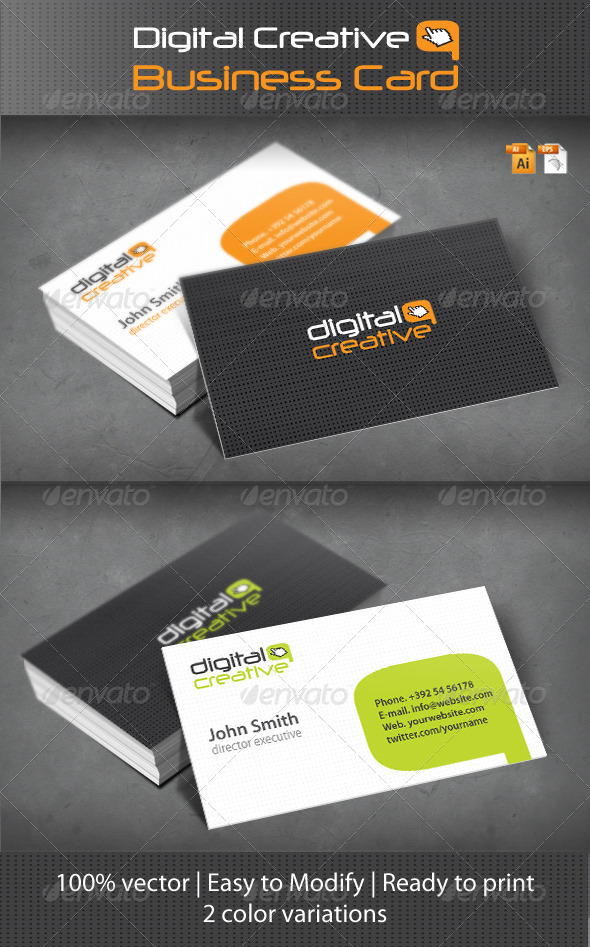 Digital Creative Business Card - Creative Business Cards