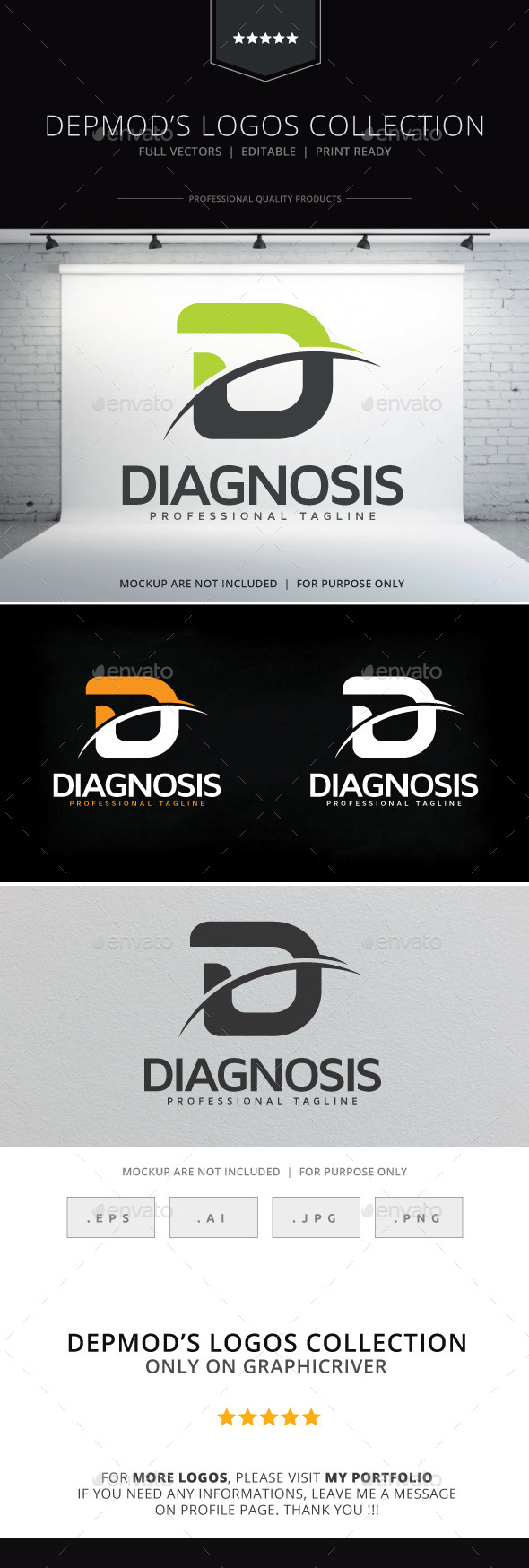 Diagnosis Logo - Letters Logo Templates