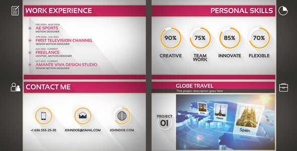 Professional Resume and - VideoHive 10172937