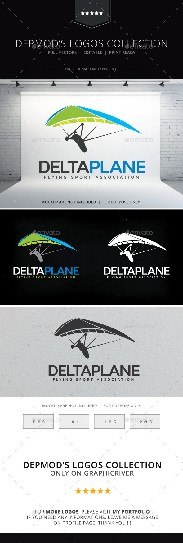 Deltaplane Logo - Objects Logo Templates