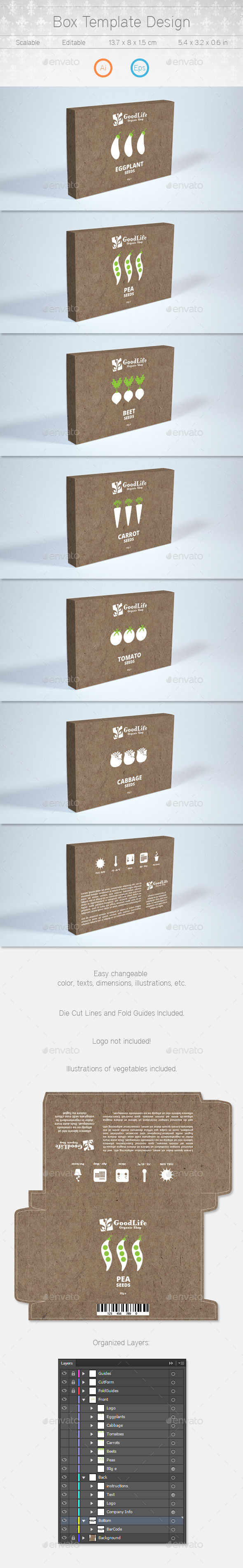 Box Template Design - Packaging Print Templates
