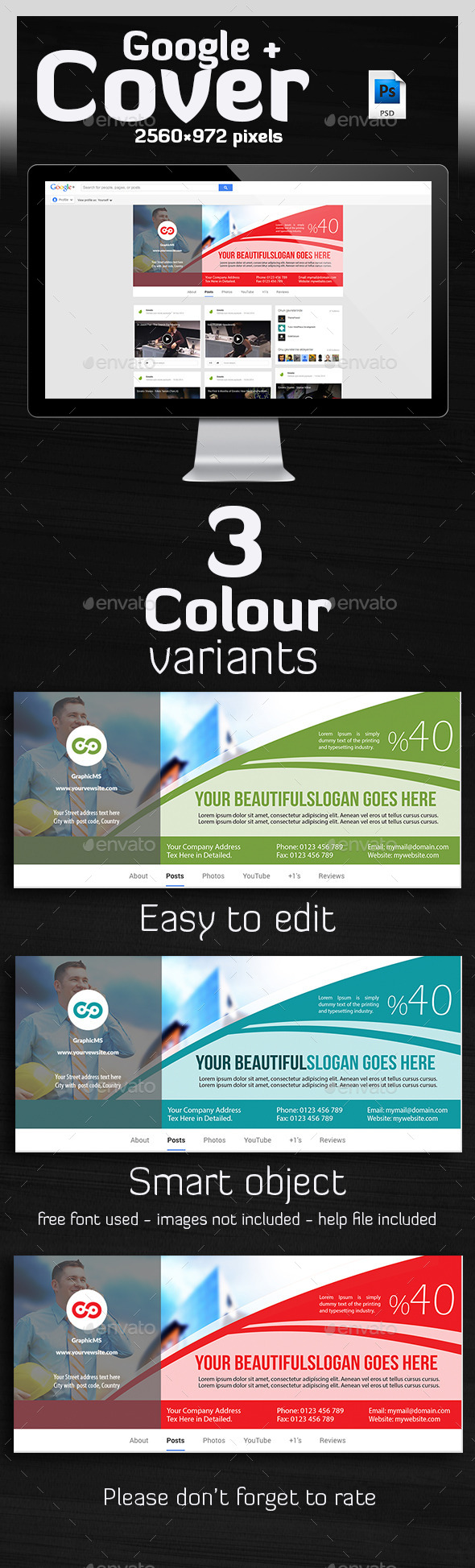 Multipurpose Google Plus Cover - Miscellaneous Social Media