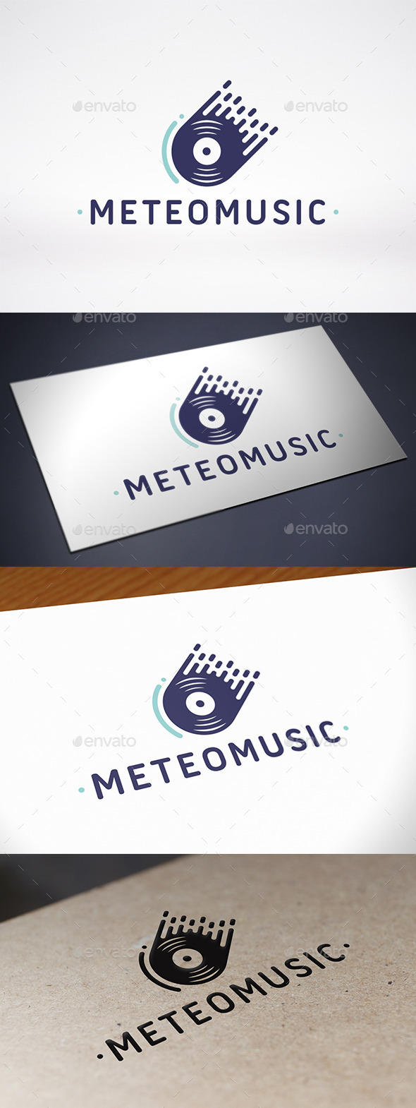 Meteor Music Records Logo Template - Symbols Logo Templates