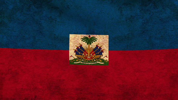 Haiti Flag Grunge