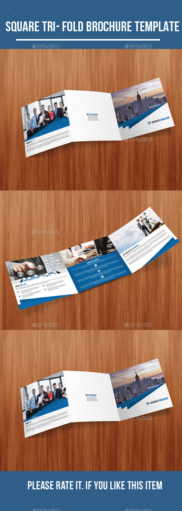 Square Tri-Fold Business Brochure - Corporate Brochures