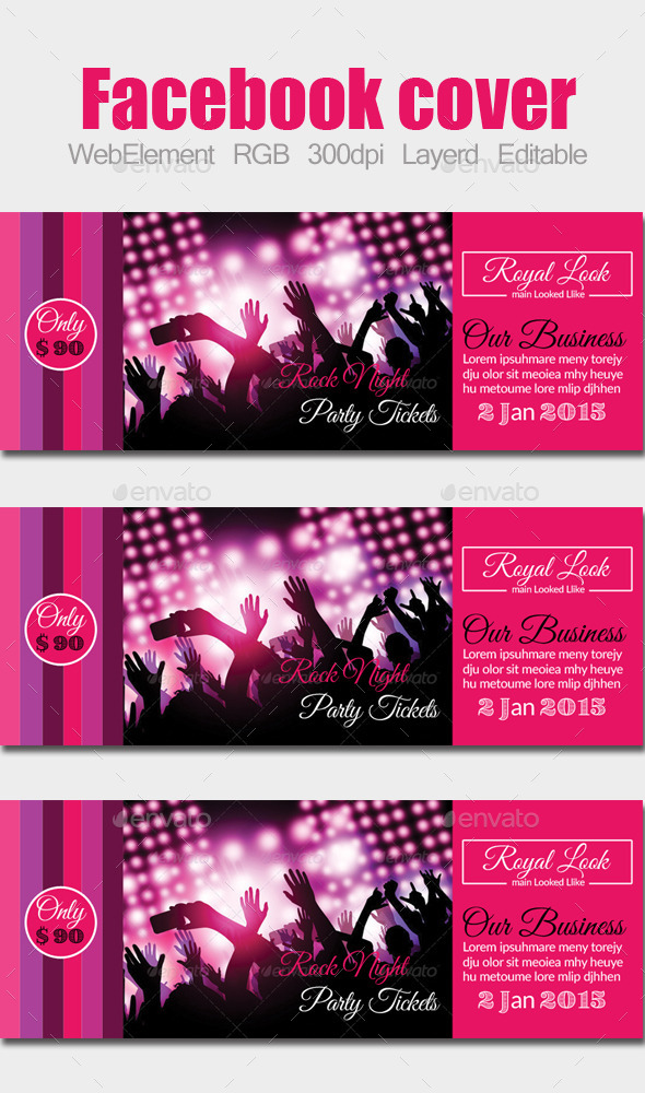 Party / Concert Facebook Cover - Facebook Timeline Covers Social Media