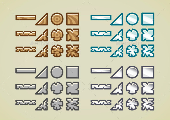 Blocks for Video Games - Objects Vectors