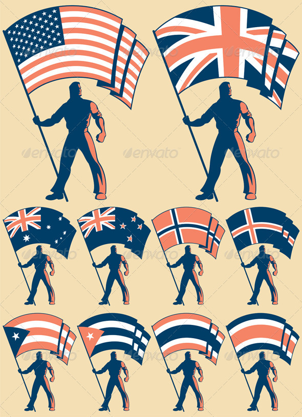 Flag Bearer 2 - People Characters