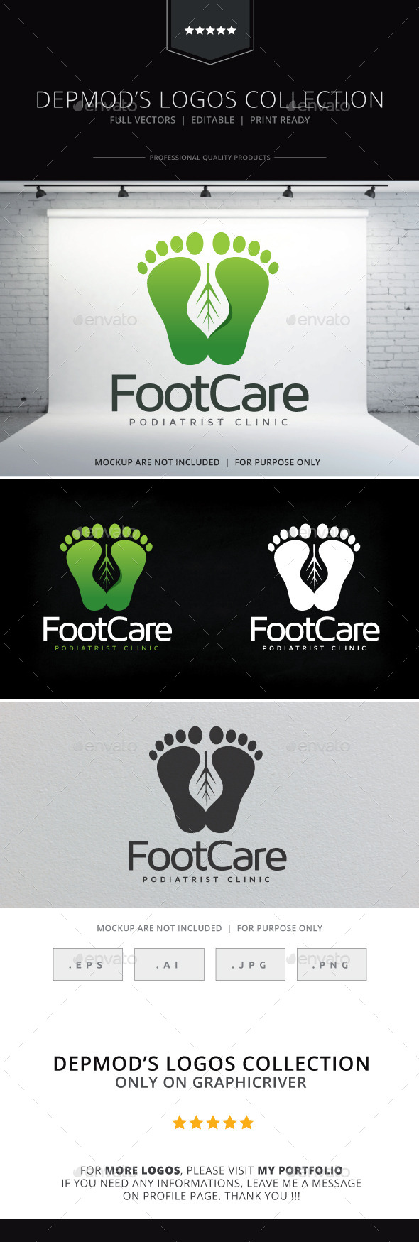Foot Care V.02 Logo - Humans Logo Templates