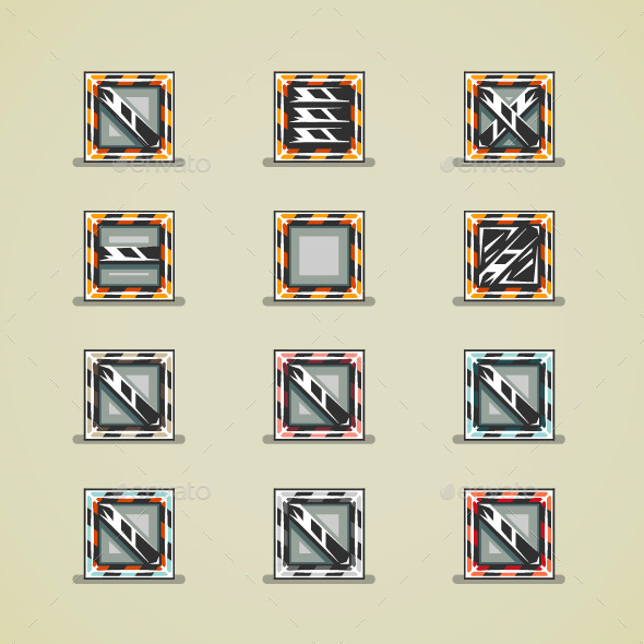 Iron Boxes for Games - Man-made Objects Objects