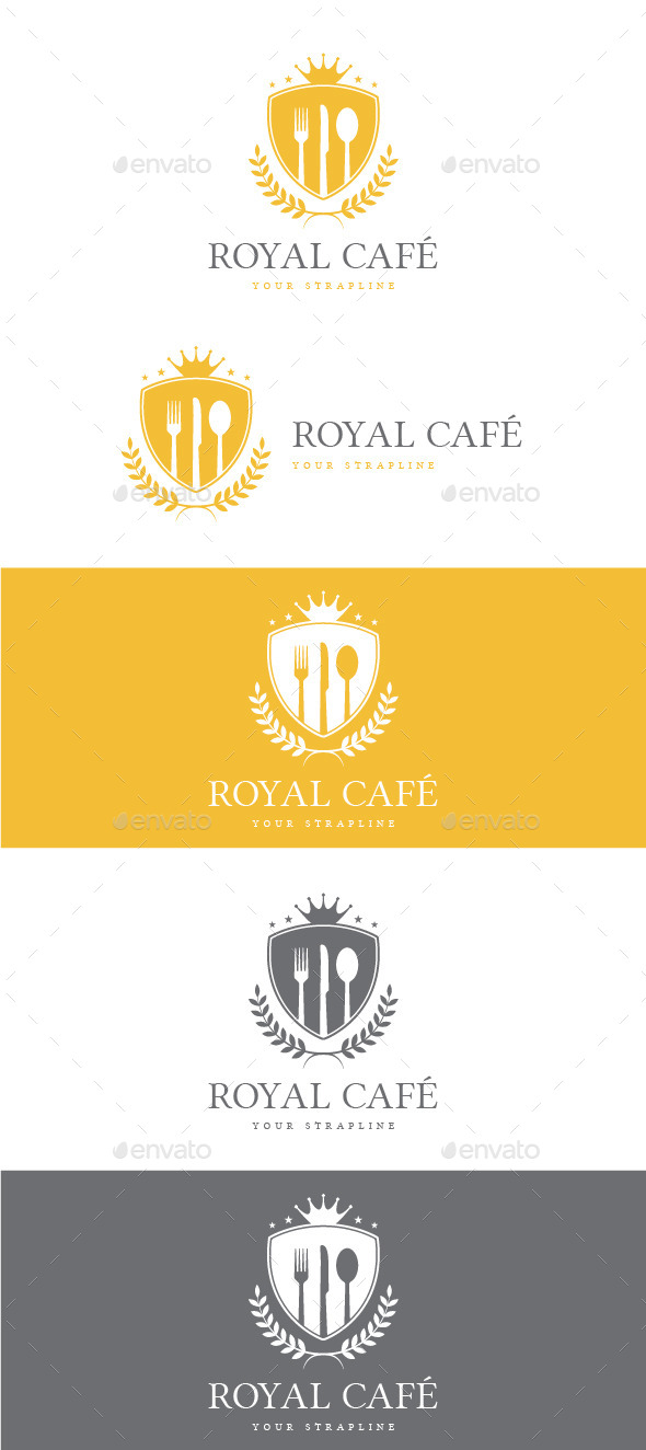 Royal Cafe Logo - Crests Logo Templates