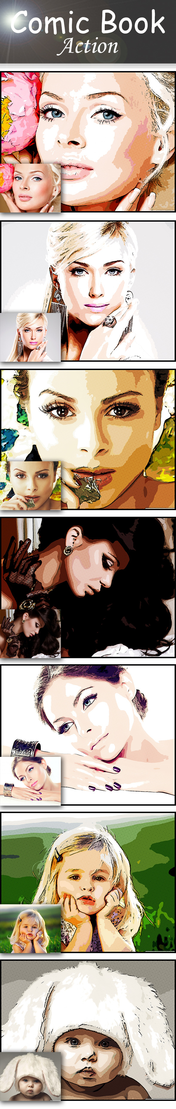 Comic Book Action - Photo Effects Actions