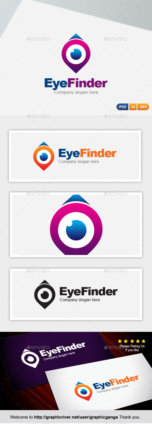 Eye Finder - Abstract Logo Templates