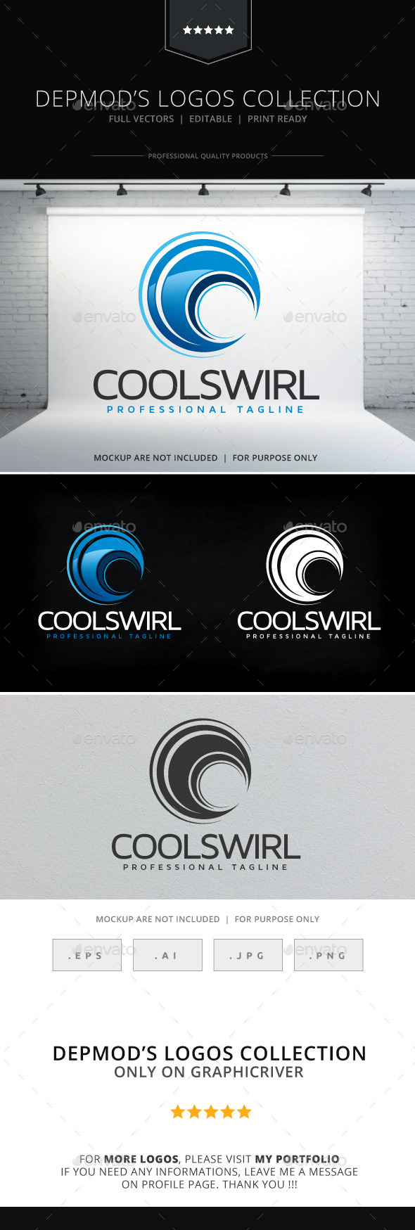 Cool Swirl Logo - Abstract Logo Templates