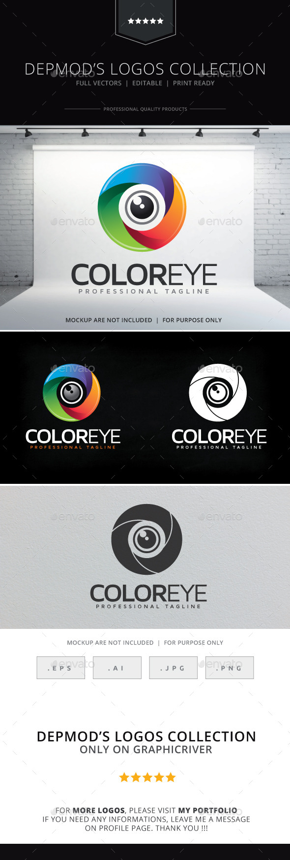 Color Eye Logo - Symbols Logo Templates