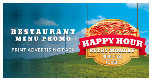 Restaurant Menu Promotion Print Pack