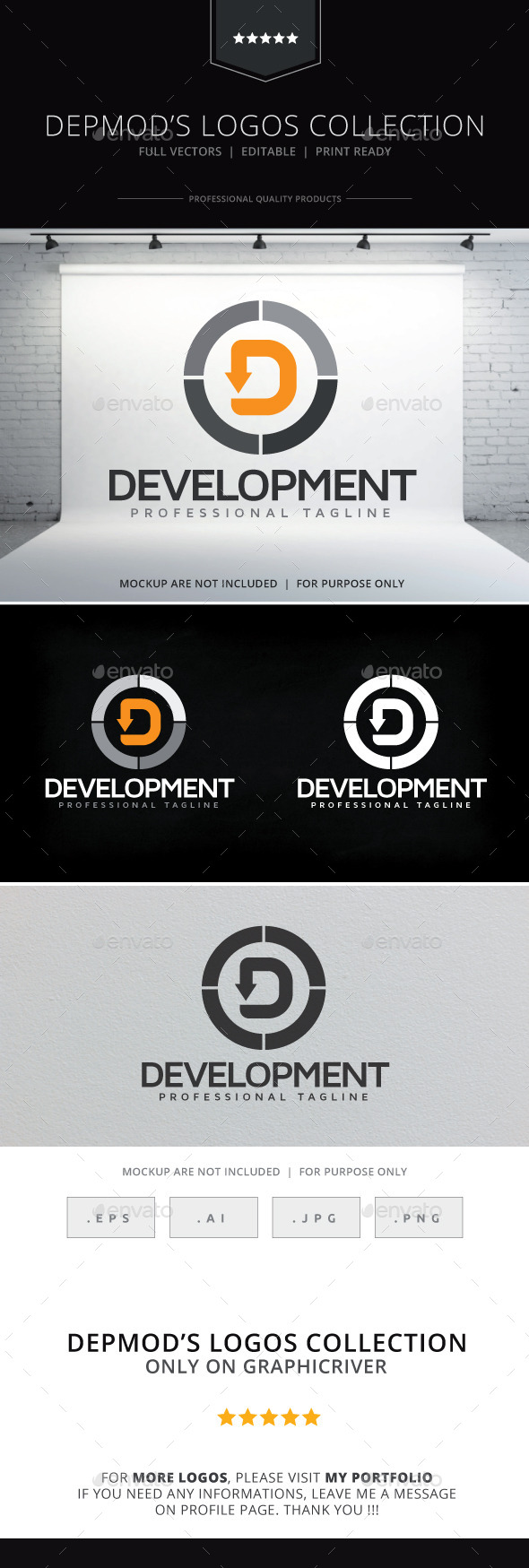 Development Logo - Letters Logo Templates