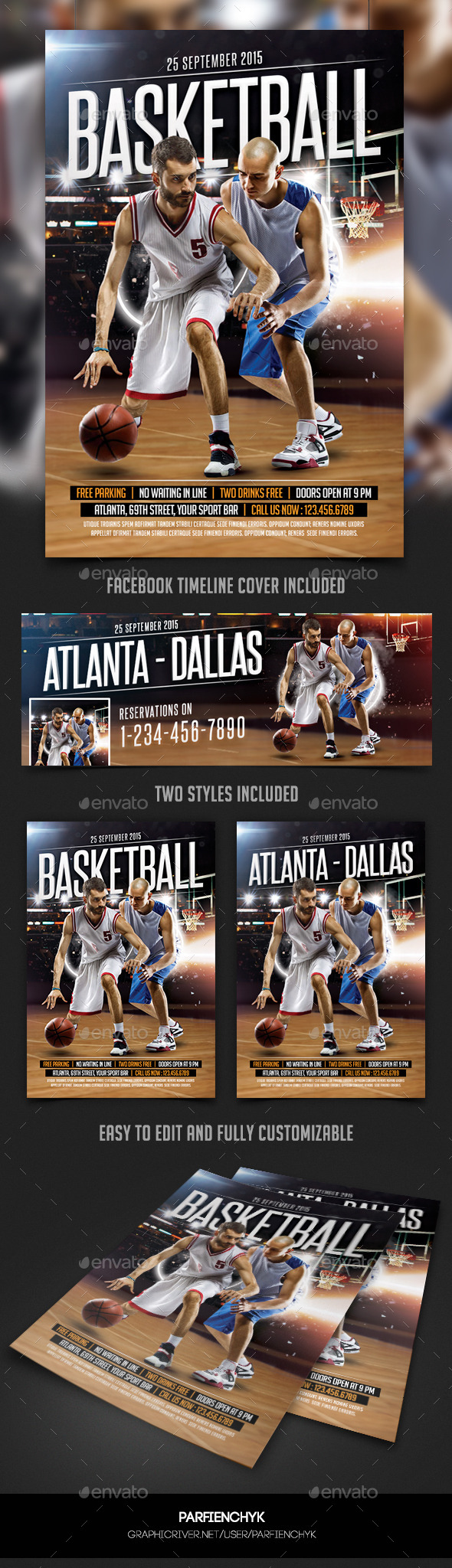 BasketBall Flyer Template - Sports Events