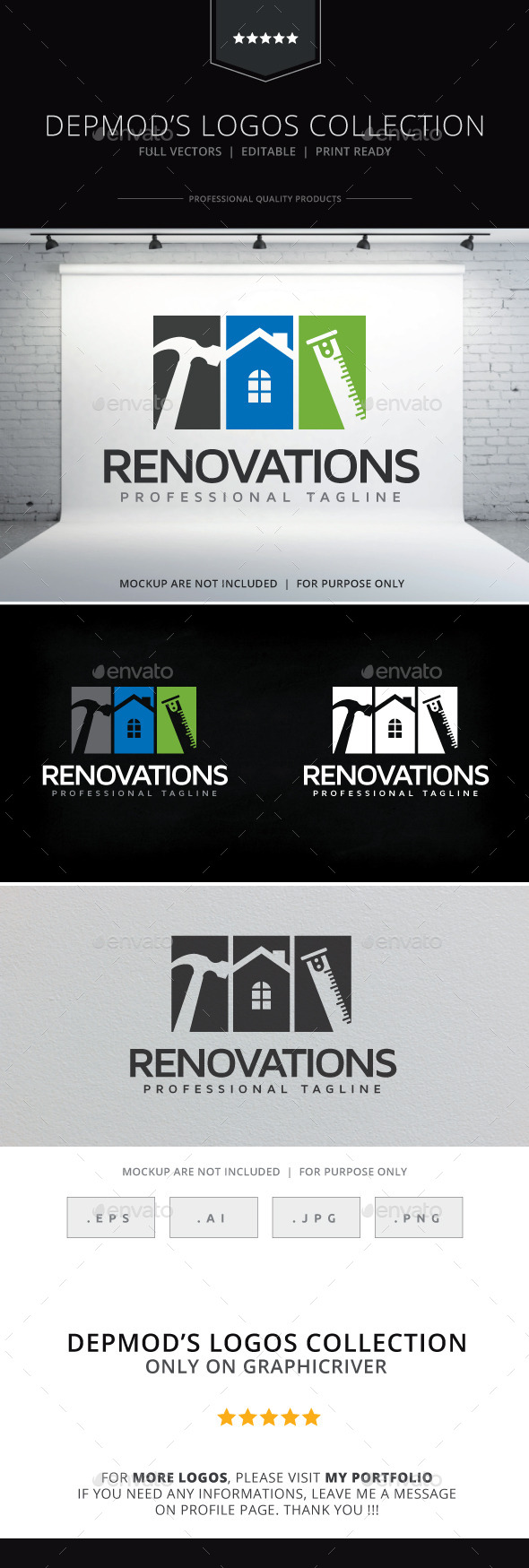 Renovations Logo - Objects Logo Templates