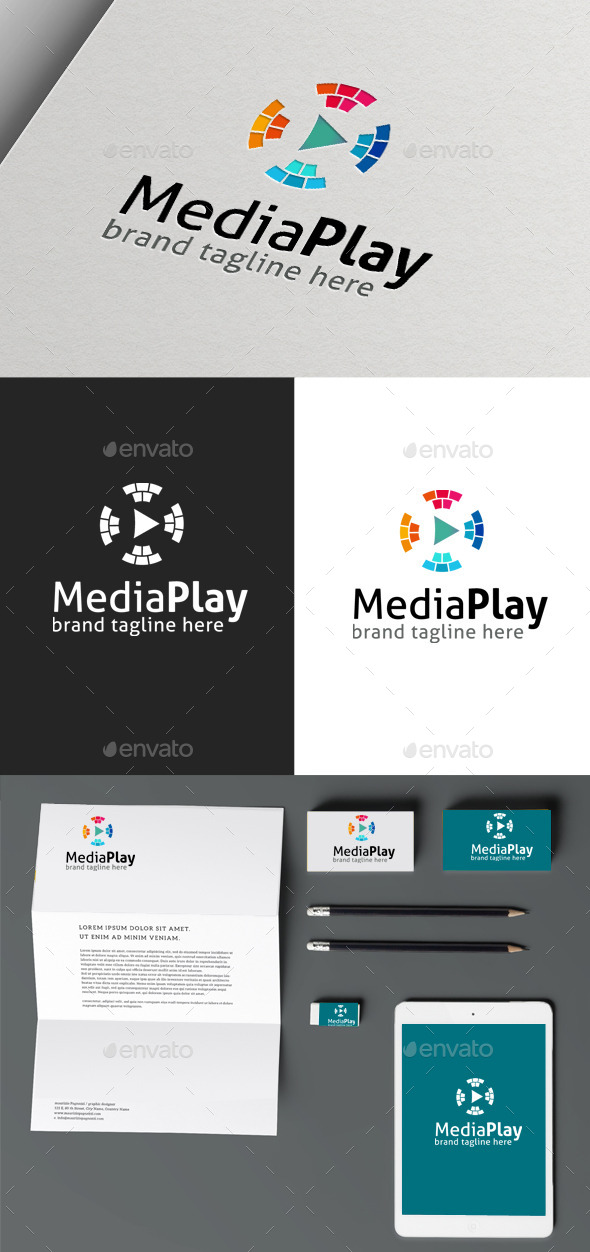 Media Play - Symbols Logo Templates